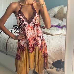 Free People Floral Multi Color Dress